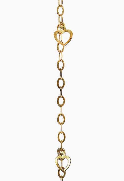 Pulsera oro ley para mujer. cadena de eslabones con corazones - foto 04 - rfcia 057_09132-0000