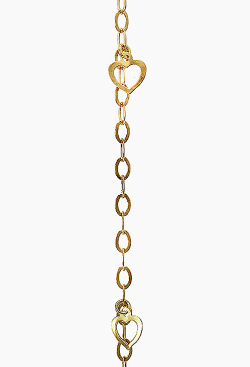 Pulsera oro con cadena de eslabones y corazones 057_09132-0000 Pulsera oro ley para mujer. cadena de eslabones con corazones - foto 04 - rfcia 057_09132-0000