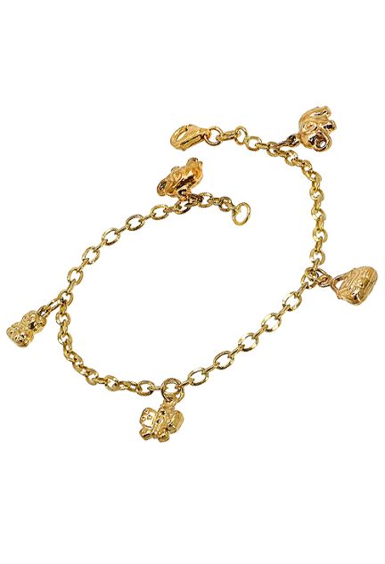 Pulsera oro, Mujer, cadena con dijes - foto 3 - rfcia.003_0653-P