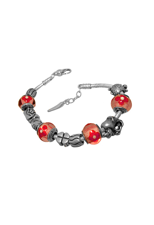 Pulsera con abalorios de plata. 015_ENT022 Pulsera plata ley, con abalorio - foto 3 - rfcia.015_ENT022