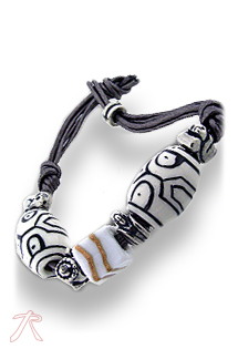 Pulsera plata ley con abalorio rfcia.200_ABAL13