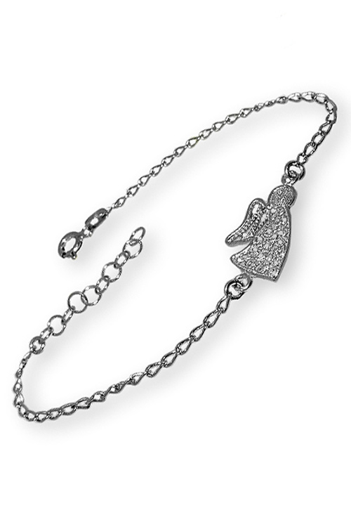 Pulsera plata ley, sin piedras, cadena - foto 3 - rfcia.022_ANGEL