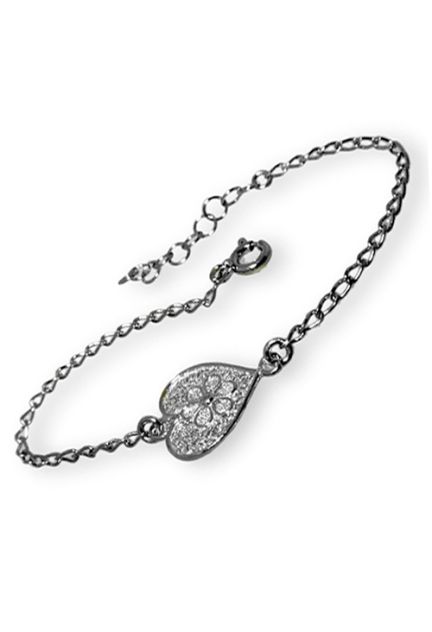 Pulsera plata ley, sin piedras, cadena - foto 3 - rfcia.022_CORAZON