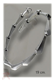 Pulsera plata ley sin piedras cadena rfcia.126_T1102B19SH-BR