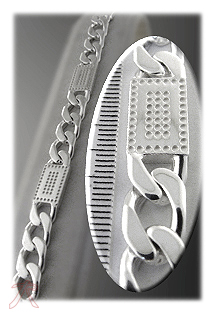 Pulsera plata de ley para hombre 200_L10148-2 Pulsera plata ley sin piedras cadena rfcia.200_L10148-2