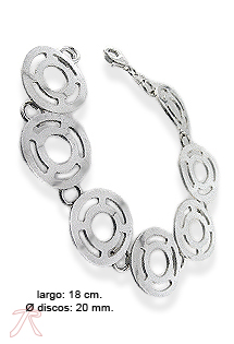 Pulsera plata ley sin piedras cadena rfcia.200_L10175