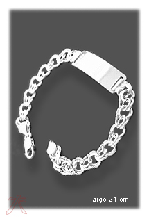 Pulsera plata, sin piedras, esclava. 040_H17 Pulsera plata ley sin piedras esclava rfcia.040_H17