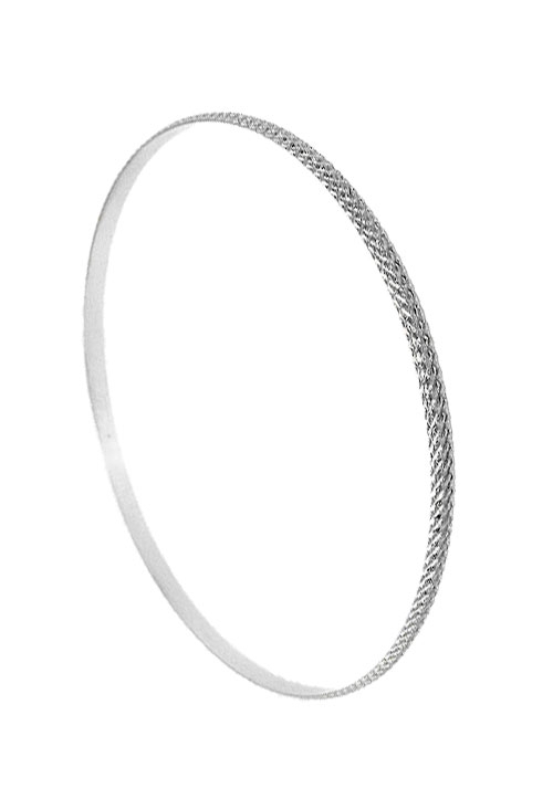 Pulsera aro rígido plata 248_0268 pulsera plata de ley aro rigido media caña