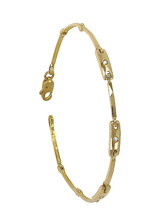 pulsera de mujer oro amarillo 18 kilates con diamantes joyería para mujer a precios baratos 192_Z4539
