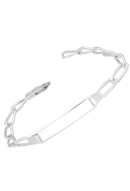 Pulsera plata, sin piedras, esclava. 126_BILBAO150CH-0