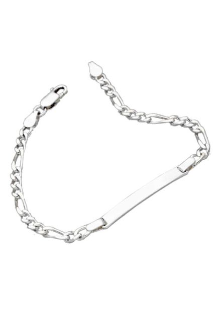 Pulsera plata ley sin piedras esclava rfcia.126_BP(1-3)100CH