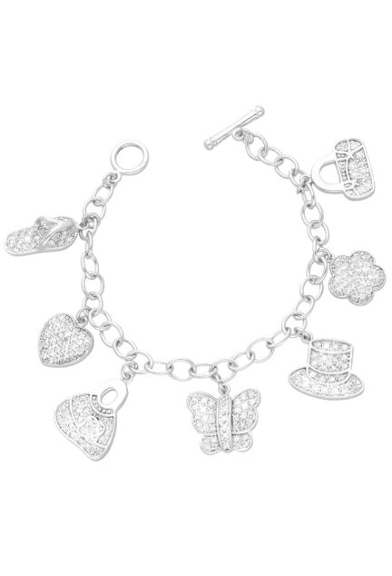 Pulsera plata ley con piedras cadena rfcia.132_71374-P