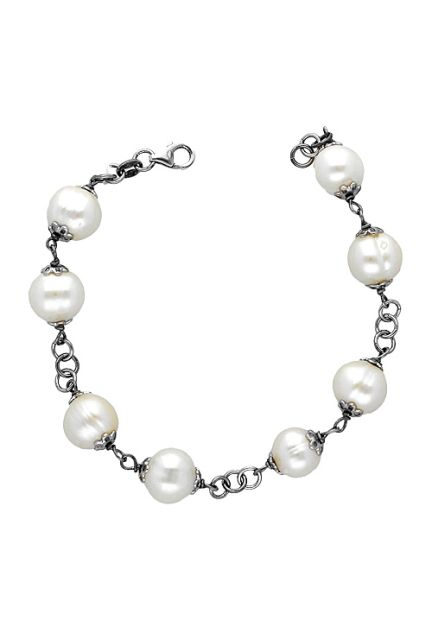 pulsera de plata con perlas cultivadas vista cenital 144_01-P