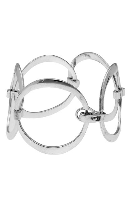 pulsera de plata eslabones circulares vista frontal 200_CL10158-1