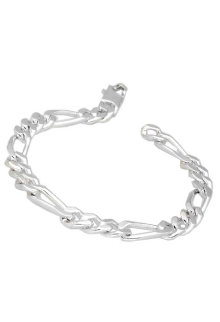 Pulsera plata ley sin piedras cadena rfcia.126_BP(1-3)200-20
