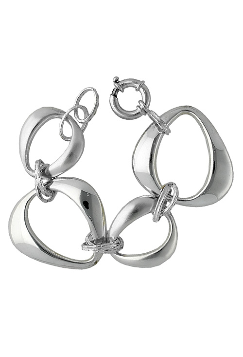 pulsera de plata para mujer eslabones muy grandes electroforming foto cenital ocasion outlet 200_11102-2
