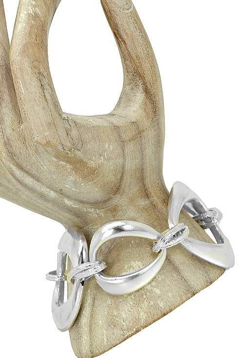 pulsera de plata para mujer eslabones muy grandes electroforming foto en modelo ocasion outlet 200_11102-2_04