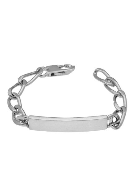 Pulsera plata ley sin piedras esclava rfcia.126_BILBAO220CH