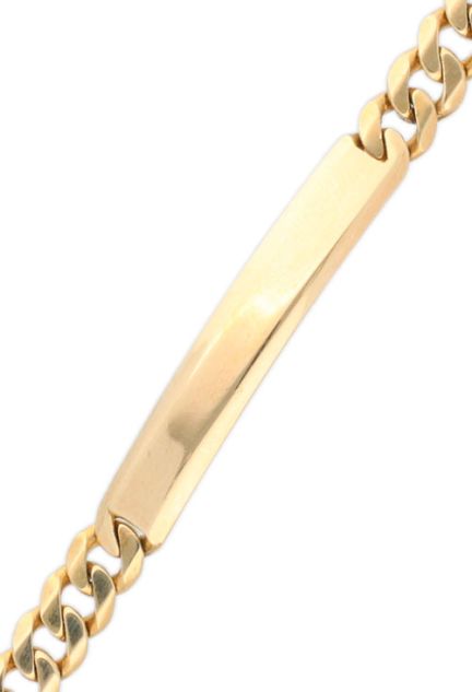 pulsera hombre oro amarillo 18 kilates pulsera maciza con chapa para grabar toma detalle chapa para parrilla web el rubi joyeros