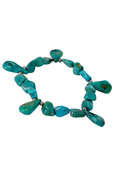 Pulsera mujer turquesas naturales y bolitas de plata 091_6746 Pulsera mujer turquesas naturales y bolitas de plata 091_6746