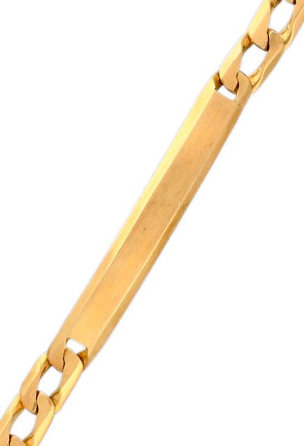 pulsera de hombre oro 18 kilates con chapa para grabar fotografia detalle chapa para para parrilla web el rubi joyeros