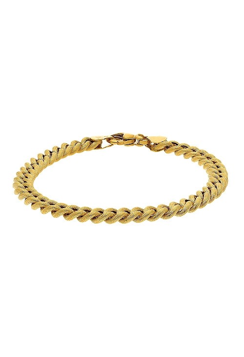 Pulsera oro 18 kilates 003_P19506 pulsera_oro_amarillo_18_kilates_eslabones_barbados_foto_frontal_precio_especial_online_muy_barato_003_p19506_01