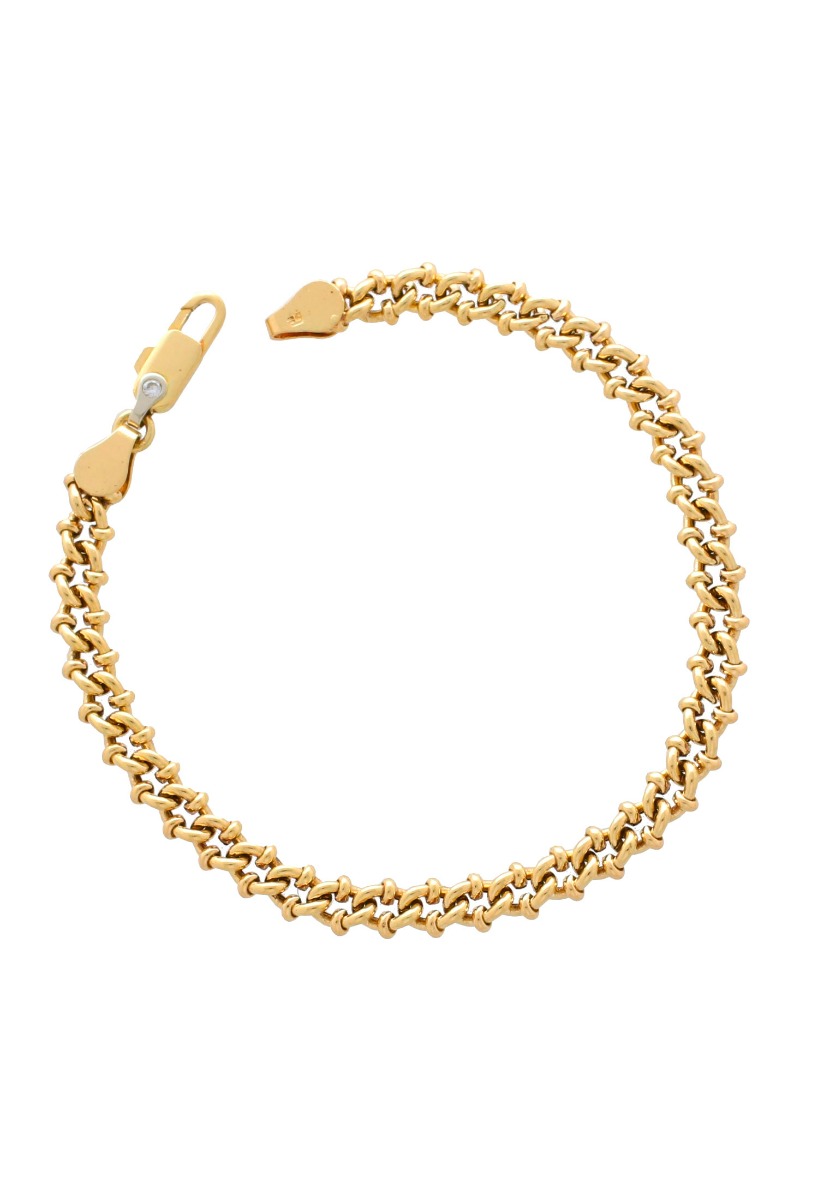 Pulsera oro amarillo 18 ktes 003_P28736 pulsera oro amarillo 18 ktes cadena de eslabones 003_P28736
