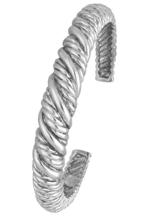 Pulsera plata aro rígido 132_72216-PU Pulsera plata ley sin piedras rigida rfcia.132_72216-PU