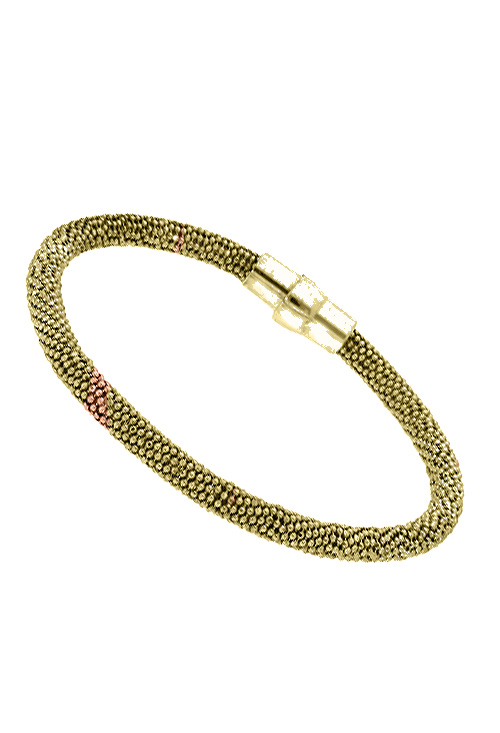 pulsera plata chapada en tono oro amarillo cordon granulado vista oblicua 200_3260-3_02
