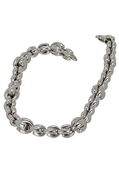 Pulsera plata ley eslabones forma herradura 144_IMP2100 pulsera plata ley eslabones como herraduras 144_IMP2100