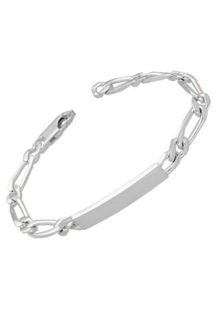 pulsera plata para hombre con chapa para grabar foto principal 126_BP(1-1)(4)200CH