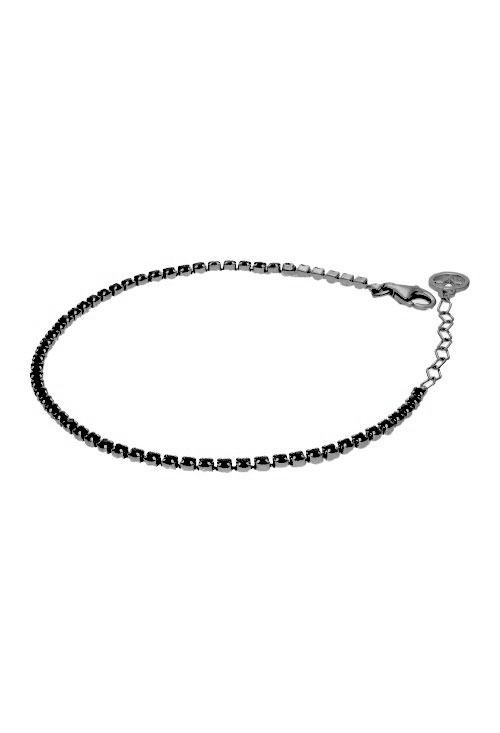 pulsera plata rodio negro y cristales swarovski 152_1083P001-26_00
