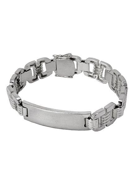 Pulsera plata, sin piedras, esclava. 081_2080-E joyeria en madrid