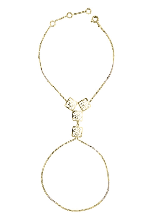 Pulsera y anillo dos en 1 oro 18 ktes 140_PD-8.084 pulsera romana motivo cuadrados calados vista completa140_PD-8.084