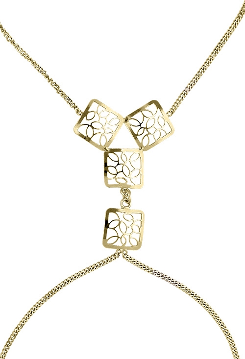 Pulsera y anillo dos en 1 oro 18 ktes 140_PD-8.084 pulsera romana motivo cuadrados calados vista detalle 140_PD-8.084_01