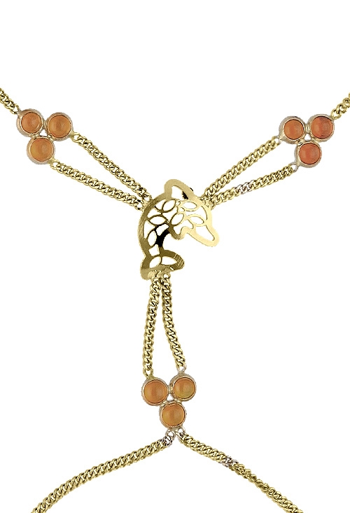 Romana pulsera y anillo oro 18 ktes motivo delfín 140_PD-8.086 pulsera y anillo oro 18 ktes motivo delfin vista detalle 140_PD-8.086_01