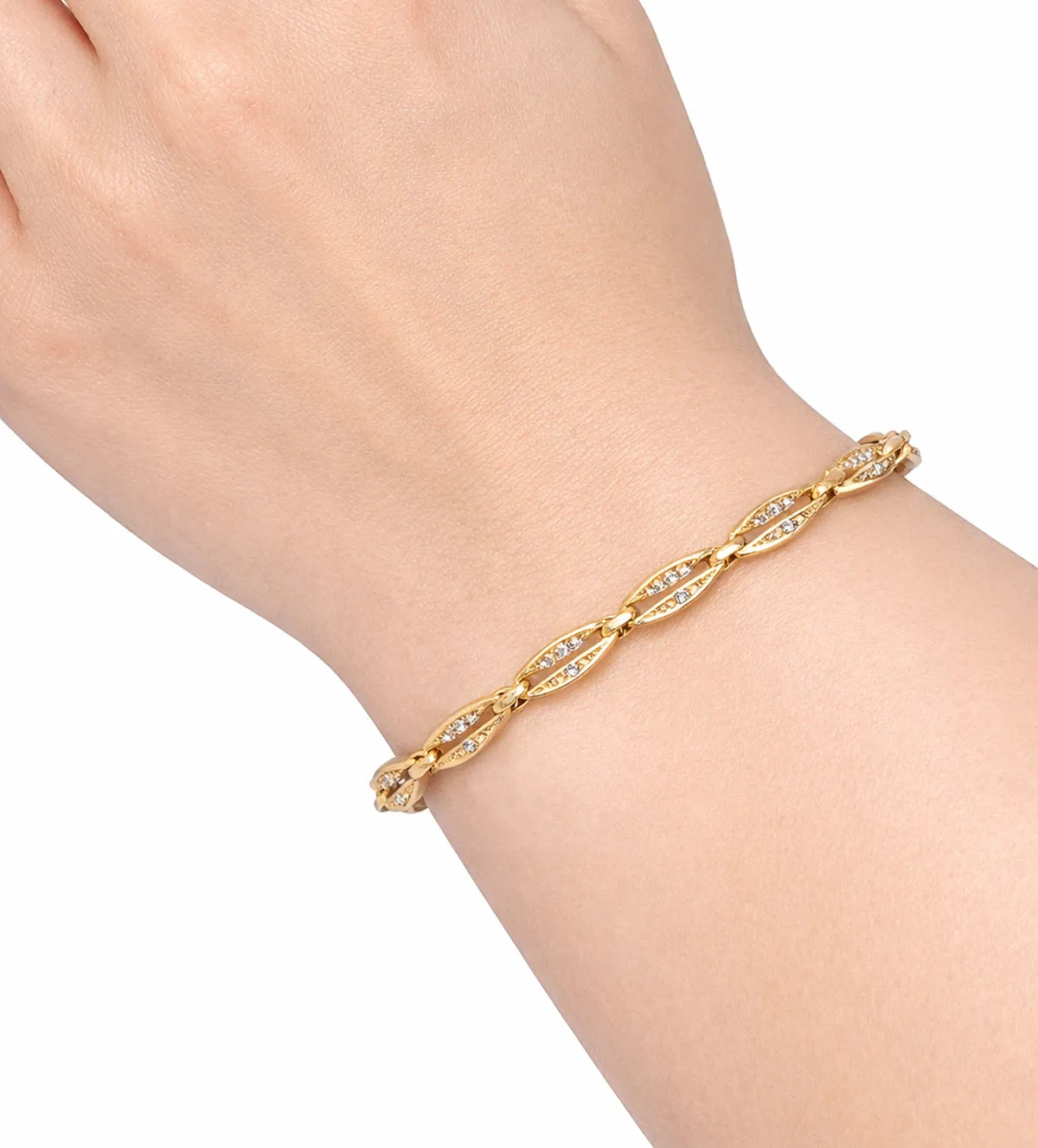 Pulsera de oro amarillo con diamantes 192_Z4543 pulserade oro 18k con diamantes naturales talla brillante 192_Z4543_10