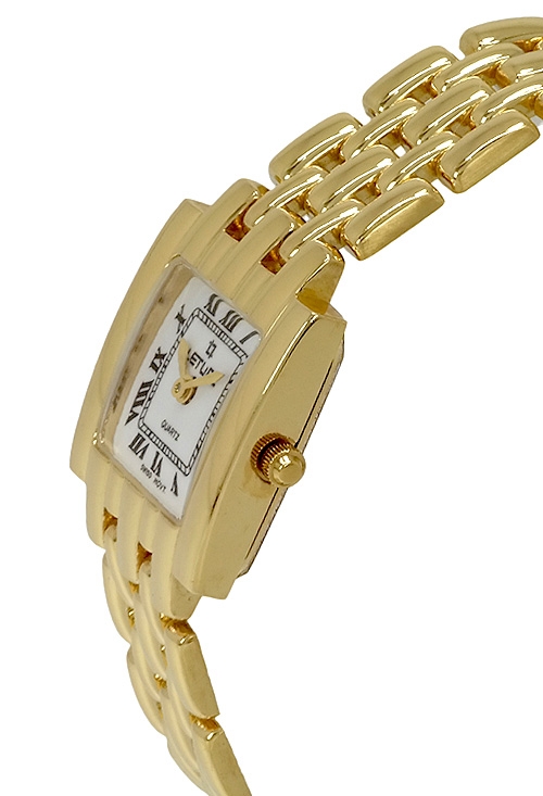 Reloj de oro 18 kilates para mujer marca Letual esfera cuadrada joyas de mujer 109_T-1020