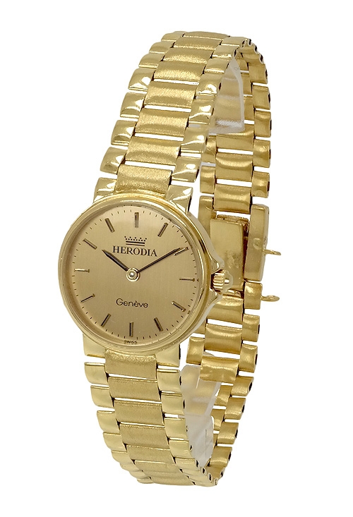 Reloj de oro para mujer marca Herodia pulsera y caja en oro de ley a precios baratos 3368