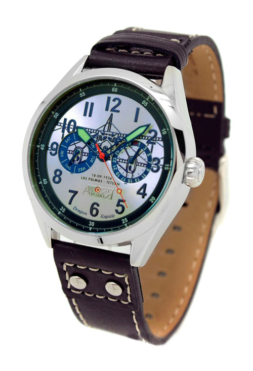 Reloj marca Aviador, Dragon Rapide. 247_AV-1025 reloj para hombre marca aviador conmemorativo dragon rapid precio outlet relojeria foto principal