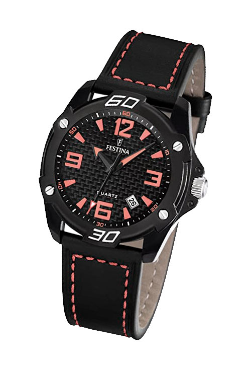 reloj hombre festina negro y rojo precio muy barato outlet de relojeria 118_F16491-6