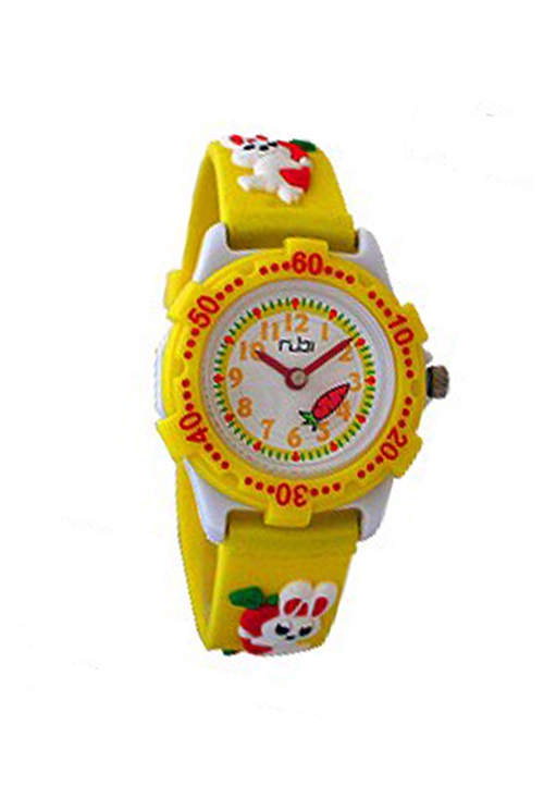 Reloj infantil analógico, cuarzo, amarillo y blanco 403_403001-4 Reloj infantil analógico, cuarzo, amarillo y blanco 403_403001-4