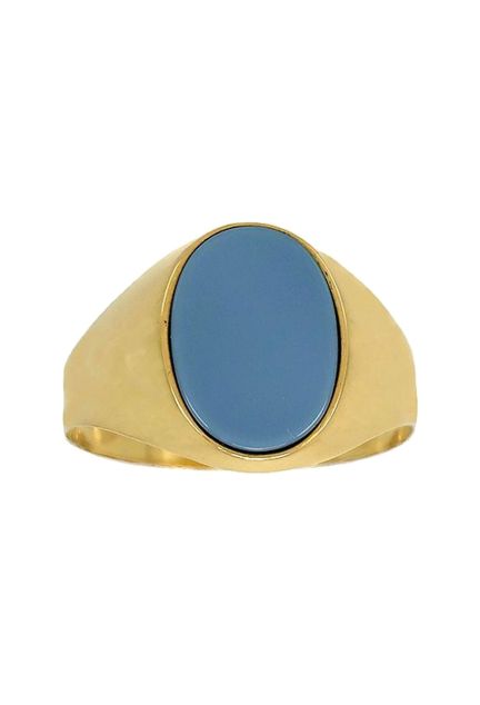 sello de oro amarillo 18 ktes agata bicolor para hombre vista frontal 002_21-S