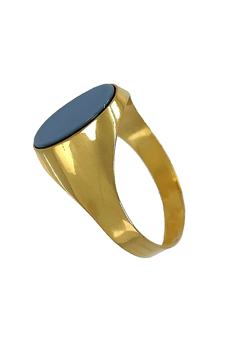 sello de oro amarillo 18 ktes agata bicolor para hombre vista lateral bis 002_21-S_01