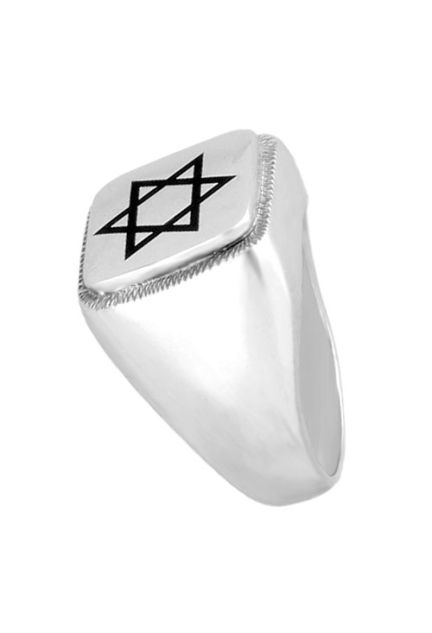 sello hom toma lateralbre plata ley estrella de david