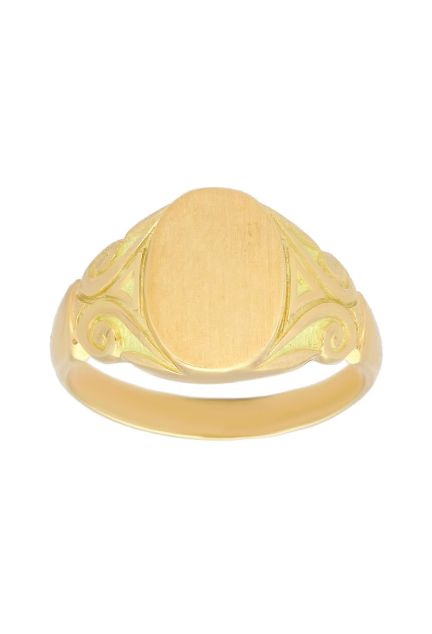 Anillo oro 1ª ley 750 mmas. (18 k.) sello caballero oro amarillo rfcia.081_00613