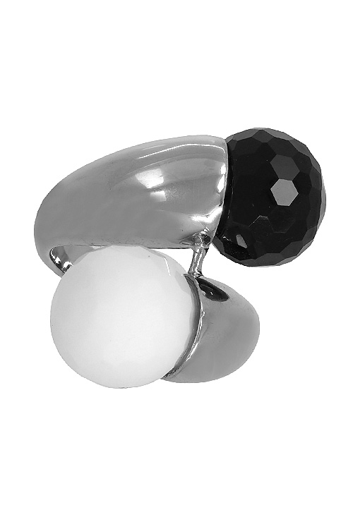 Anillo plata ley ágatas negra y blanca 103_NSR470AGATAONIX sortija de plata con agatas blancas y negras vista frontal precio especial joyeria online 103_NSR470AGATAONIX_01