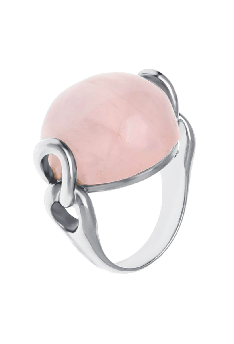Anillo plata y cuarzo rosa 103_NSR513A-2 outlet joyería. anillo plata y cuarzo rosa marca Rubi foto numero dos para web el rubi joyeros