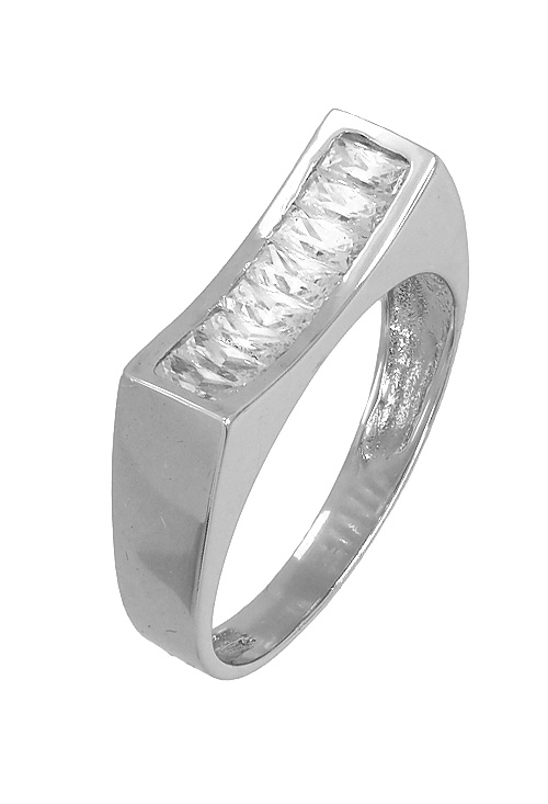 Sortija tipo media alianza de oro blanco de 18 kilates de ley con circonitas en joyeria online al precio mas barato de internet 025_A-01893