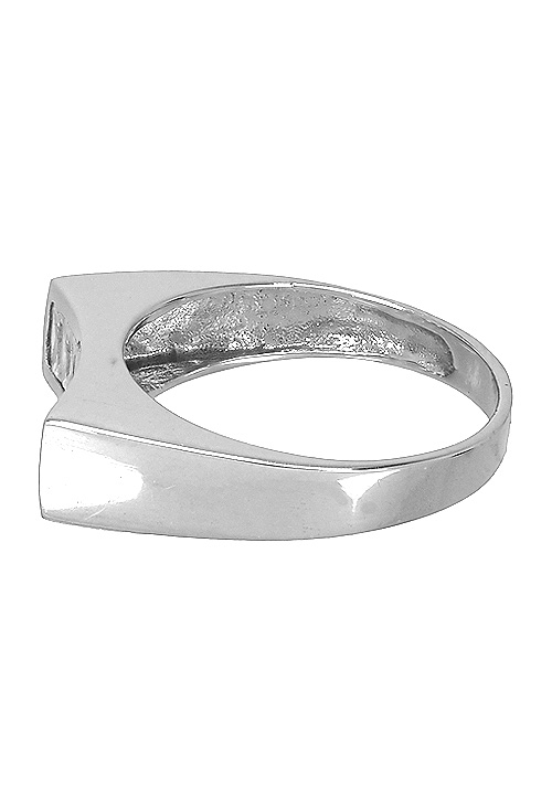 Sortija tipo media alianza de oro blanco de 18 kilates de ley con circonitas en joyeria online al precio mas barato de internet 025_A-01893